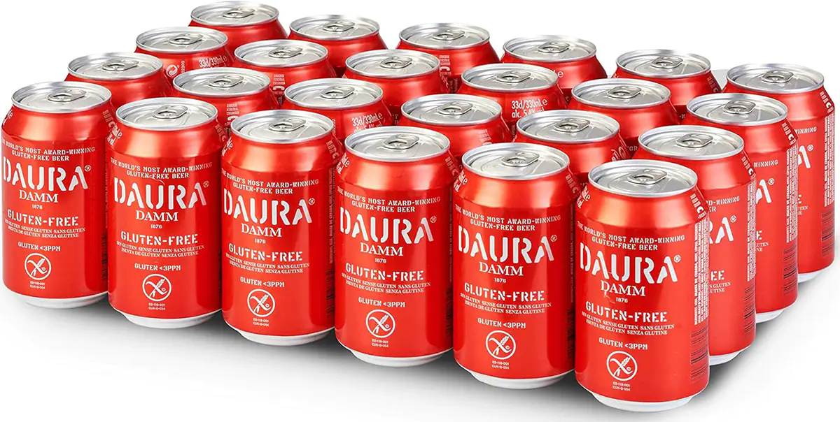 Pack de 24 latas de cerveza Damm sin gluten