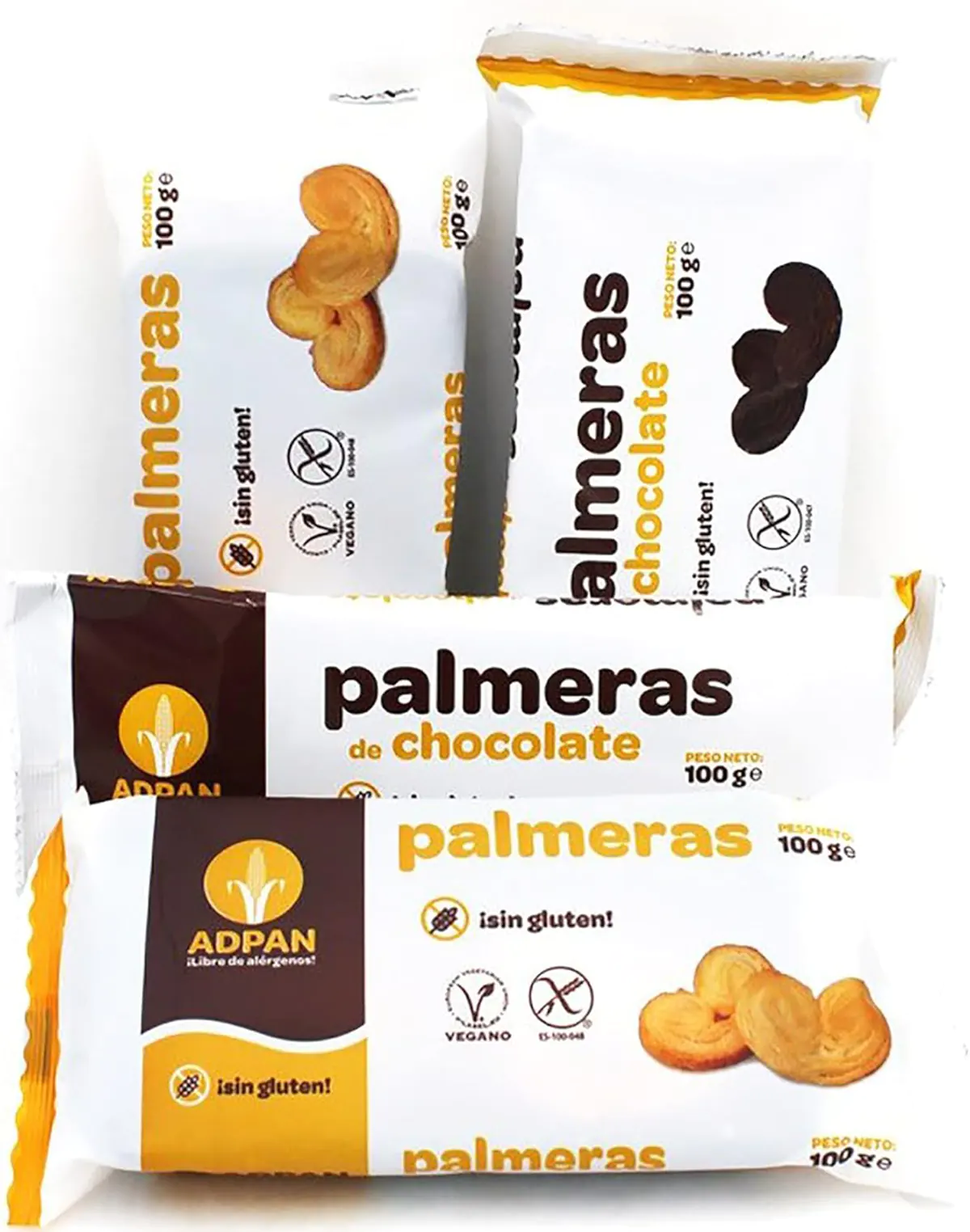 Pack de palmeras sin gluten