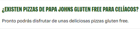 Papa John's sin gluten Papa John's sin gluten